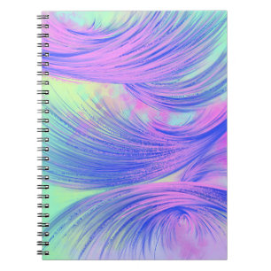 Carnet Elégante Peau Abstraite violet bleu