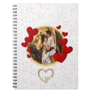 Carnet Élégantes Saint-Valentin, Amour, Cœur Rouge Annive