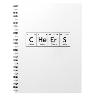 Carnet Éléments de mots de Tableau périodique de chimie