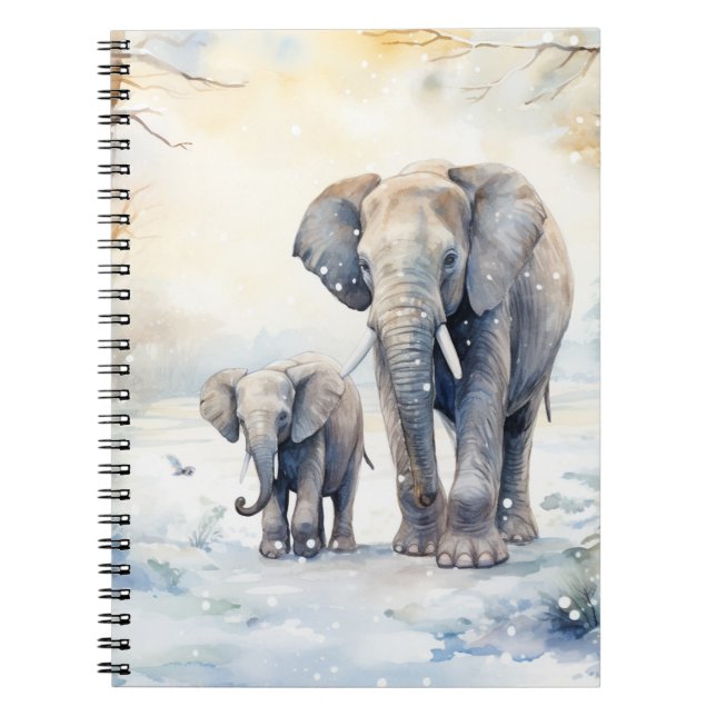 Carnet Elephant and Baby (Devant)