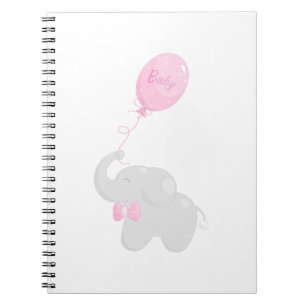 Carnet Eléphant avec ballon