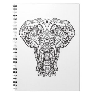 Carnet Éléphant d'Asie ethnique