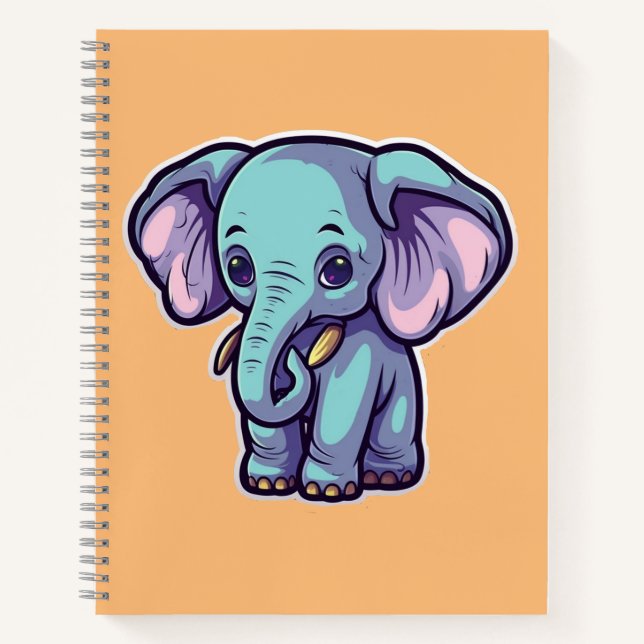 CARNET ÉLÉPHANT DE CARTOON (Devant)