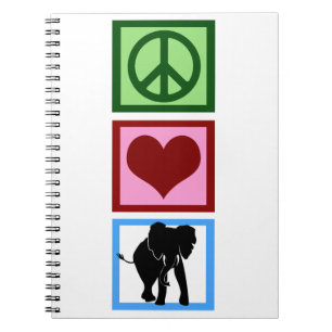 Carnet Éléphants d'amour de paix