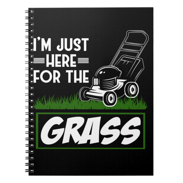 Carnet Elevage de l'herbe soin de pelouse amusant tondeus (Devant)