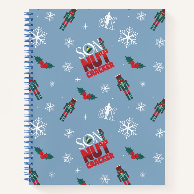 Carnet Elf "Fils d'un Noisette" Motif d'hiver (Devant)