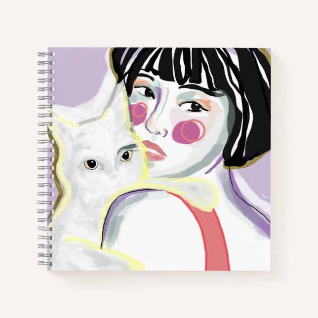 Carnet ella y su gato  (Devant)