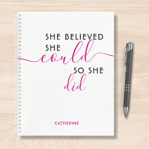 Carnet Elle Croyait Qu'Elle Pouvait Le Faire Pour Qu'Elle