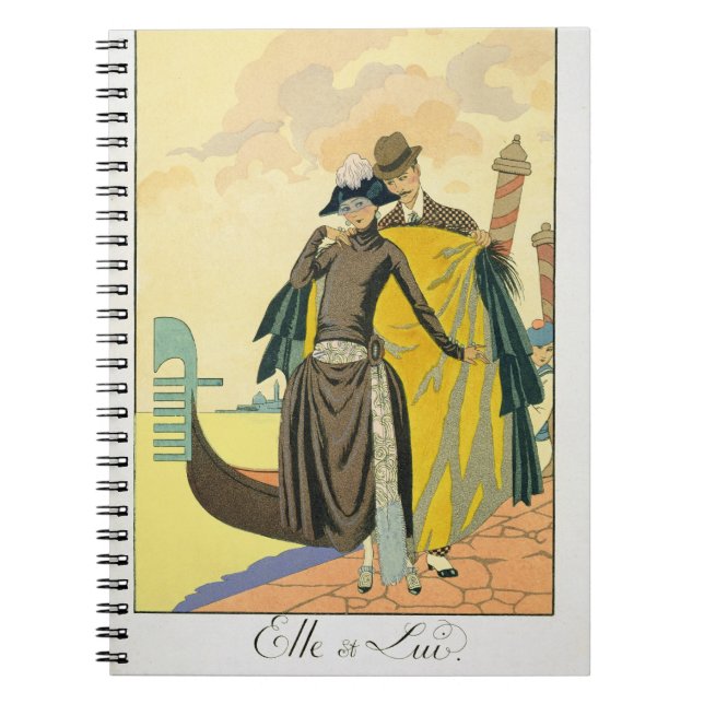 Carnet Elle et Lui, 1921 (copie de pochoir) (Devant)