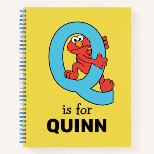 Carnet Elmo Alphabet Bleu Q