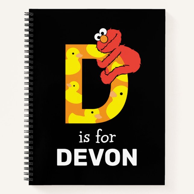Carnet Elmo Alphabet | D Canard (Devant)