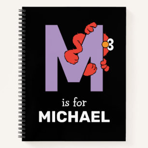 Carnet Elmo Alphabet M pourpre