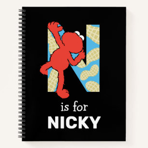 Carnet Elmo Alphabet N Nuages