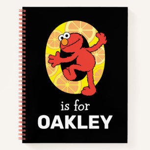 Carnet Elmo Alphabet O orange