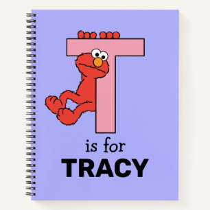 Carnet Elmo Alphabet T rose