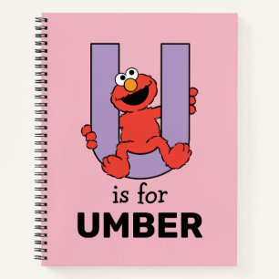 Carnet Elmo Alphabet U violet
