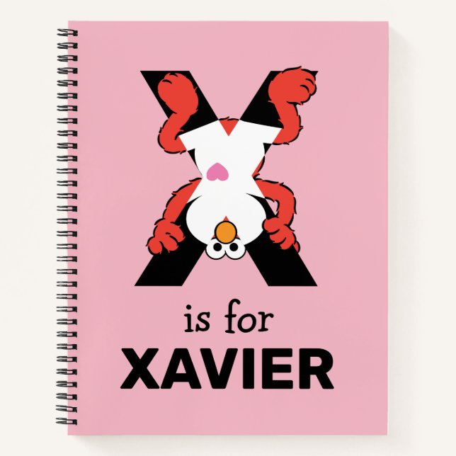 Carnet Elmo Alphabet | X Xray (Devant)