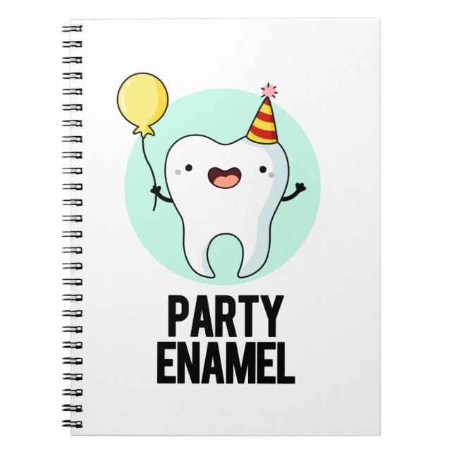 Carnet Émail de fête Funny Dot Pun (Devant)
