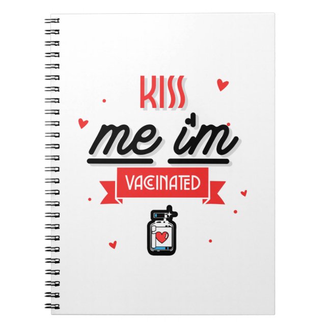 Carnet Embrasse-moi Je suis vacciné (Devant)