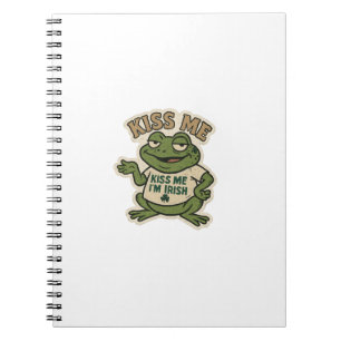Carnet Embrassez-moi, je suis une grenouille irlandaise, 