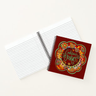 Carnet Embrassez Votre Voyage Plutôt Inspirivity Floral