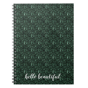Carnet Emerald Green Empreinte de léopard
