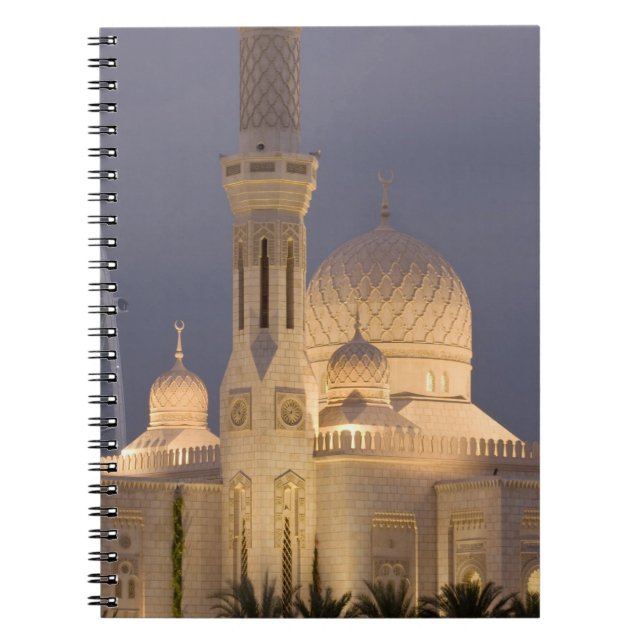 Carnet Émirats arabes unis, Dubaï. Mosquée au crépuscule  (Devant)