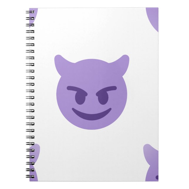 Carnet emoji diable (Devant)