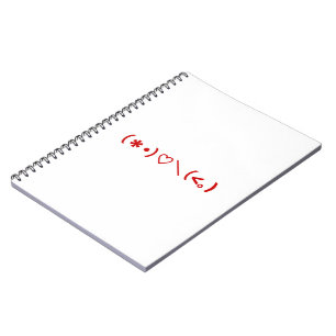 Carnet Émoticônes Heureuses Saintes-Valentin / Japonais