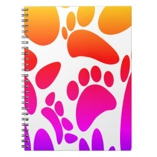 Carnet Empreinte Abstraite de chien