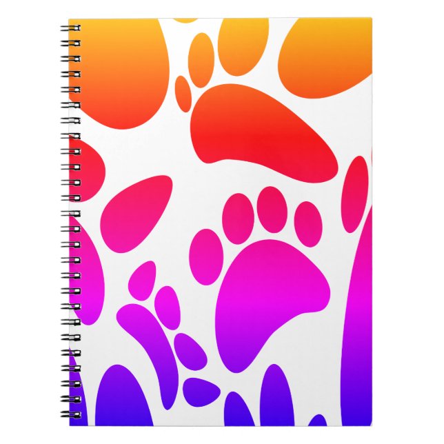 Carnet Empreinte Abstraite de chien (Devant)