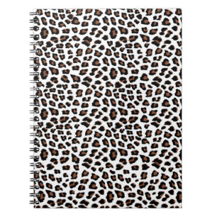Carnet Empreinte de léopard blanc