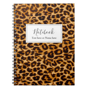 Carnet Empreinte de léopard cheetah poster de animal