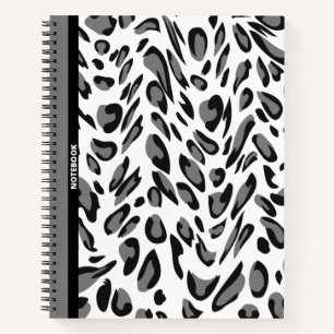 CARNET EMPREINTE DE LÉOPARD DOUBLE COULEUR