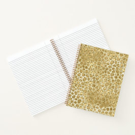 Carnet Empreinte de léopard Glitzy Glam Gold Parties scin