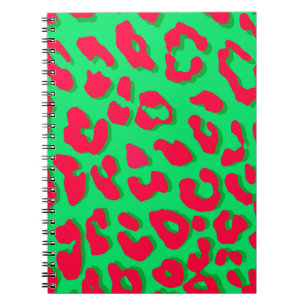 Carnet Empreinte de léopard Red Green