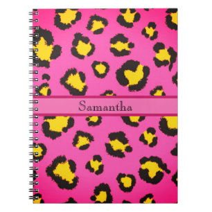 Carnet Empreinte de léopard rose Animal Cheetah Trendy Ch