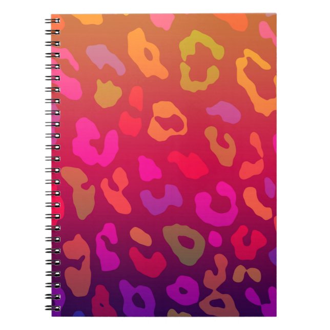 Carnet Empreinte de léopard Summer Ombre (Devant)