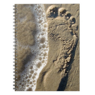 Carnet Empreinte De Sable De Plage