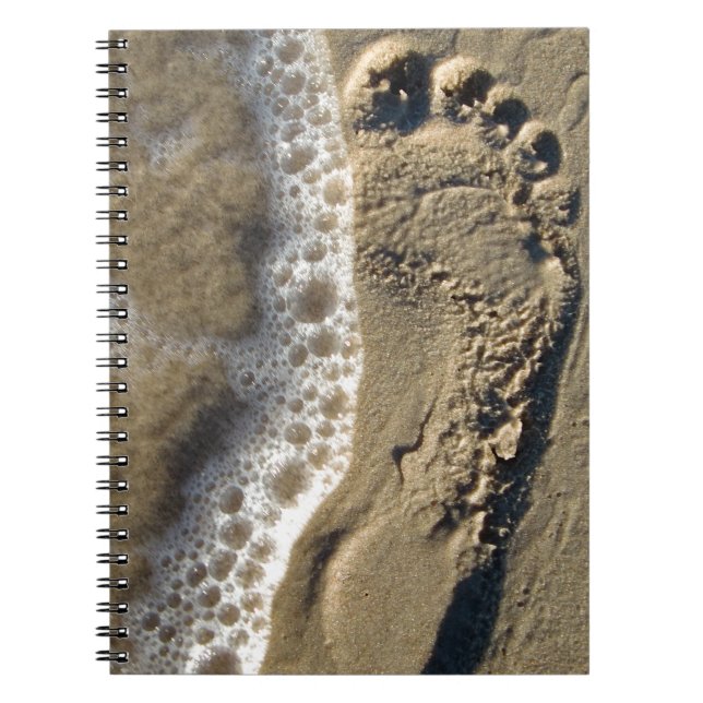 Carnet Empreinte De Sable De Plage (Devant)