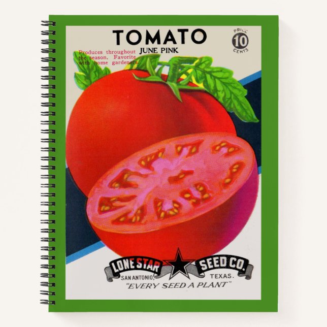 Carnet Empreinte de tomates dans les années 1950 (Devant)