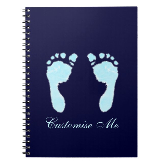 Carnet Empreintes bébé (Garçon) (Devant)