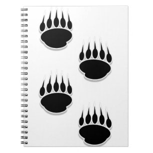 Carnet Empreintes de pattes de l'ours noir