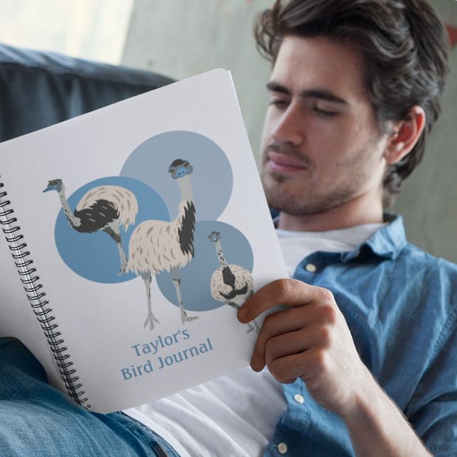 Carnet Emus Bird Lovers Personnalisé (Créateur téléchargé)