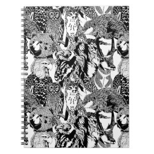 Carnet en bois de créature d'insigne