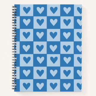 Carnet en carton bleu et blanc
