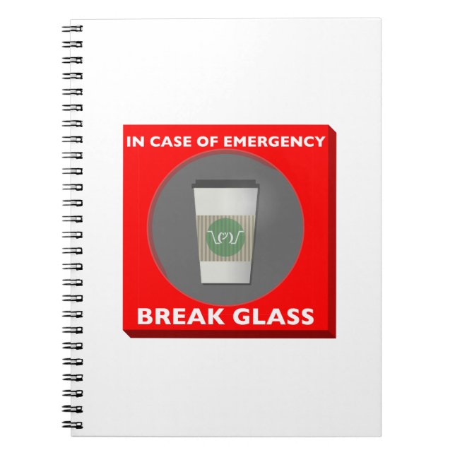 Carnet En cas d'urgence, verre de coupure (Devant)