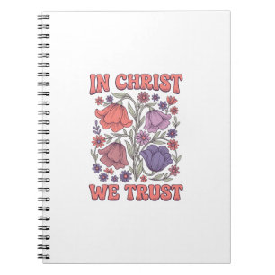 Carnet En Christ Nous Avons Confiance Floral Christian Ve