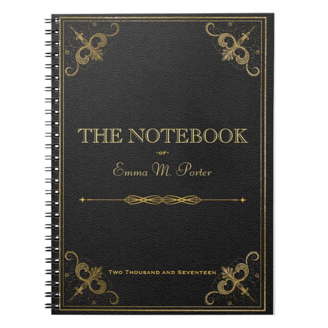 Carnet en cuir d'école de livre d'étudiant (Devant)