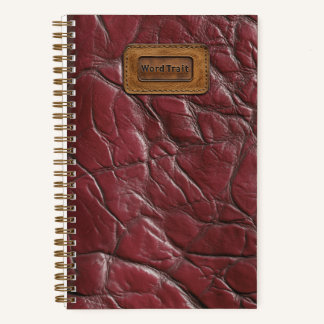 Carnet en cuir - Garnet Red